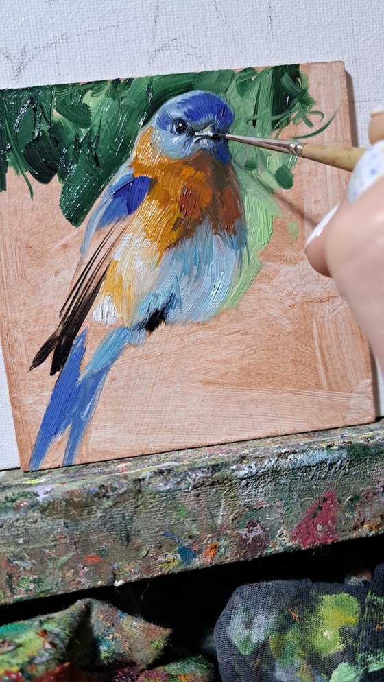 Bluebird painting