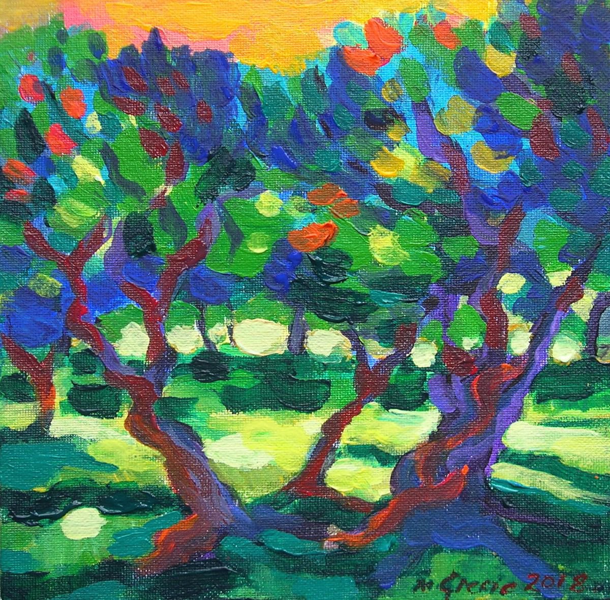 Olive trees study by Maja Grecic