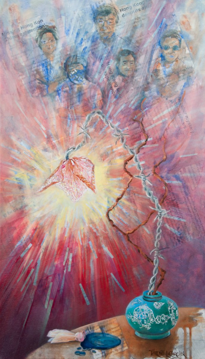 Photorealistic Still Life Painting By Gina Valenti-Lazarchik, 16 X 28, The Disappeared, Original Artwork