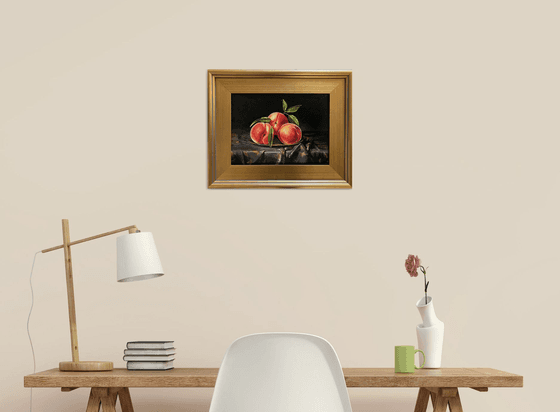 Peaches on Silk