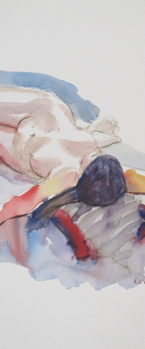 Reclining female nude by Rory O’Neill