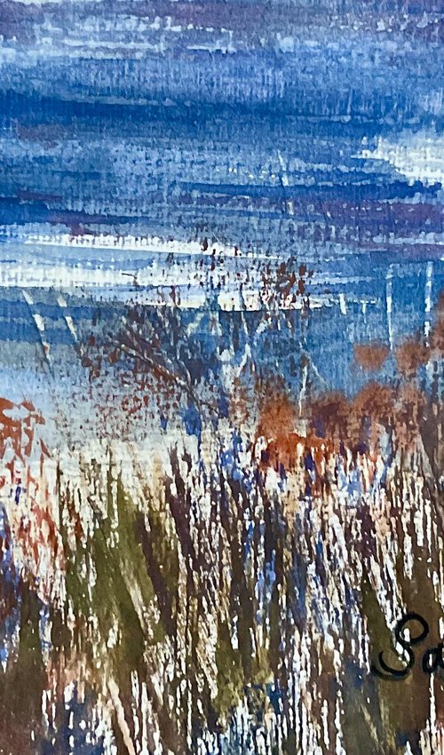 Dried flora by the sea by Samantha Adams