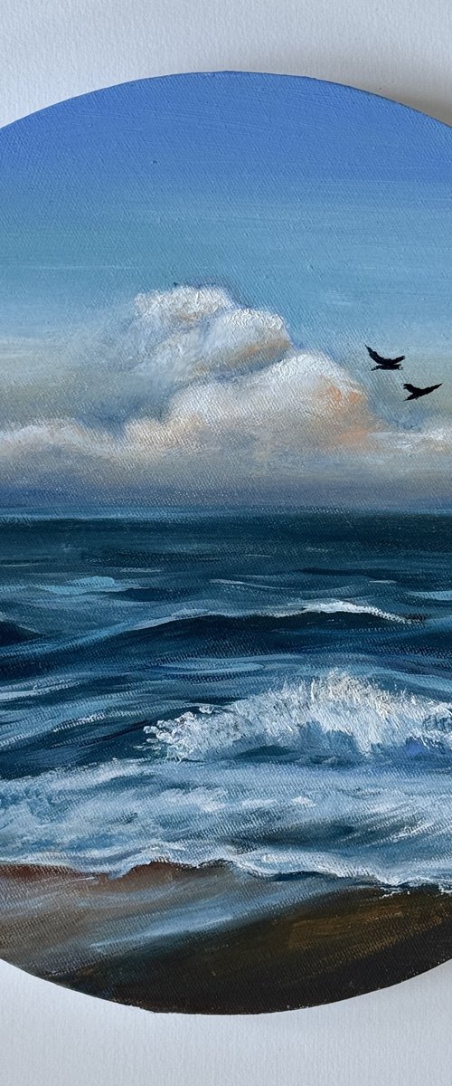 Evening waves by Irina Ponna