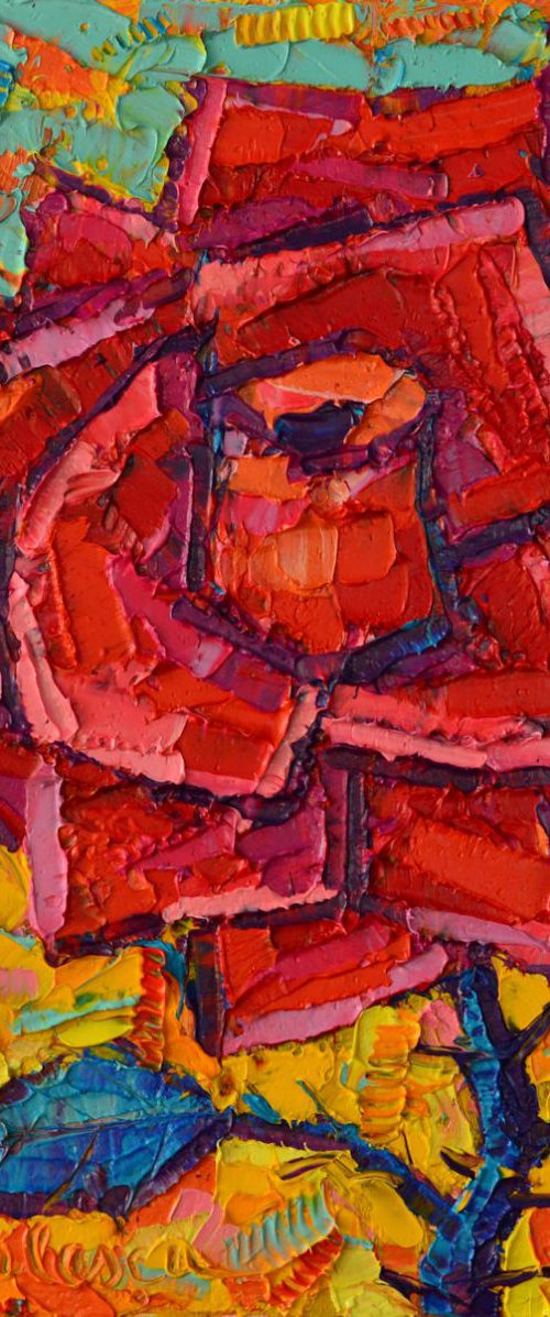 ABSTRACT WILD ROSE by ANA MARIA EDULESCU
