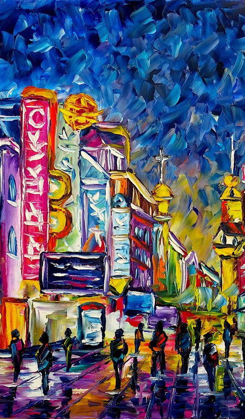 Shanghai at Night by Mirek Kuzniar