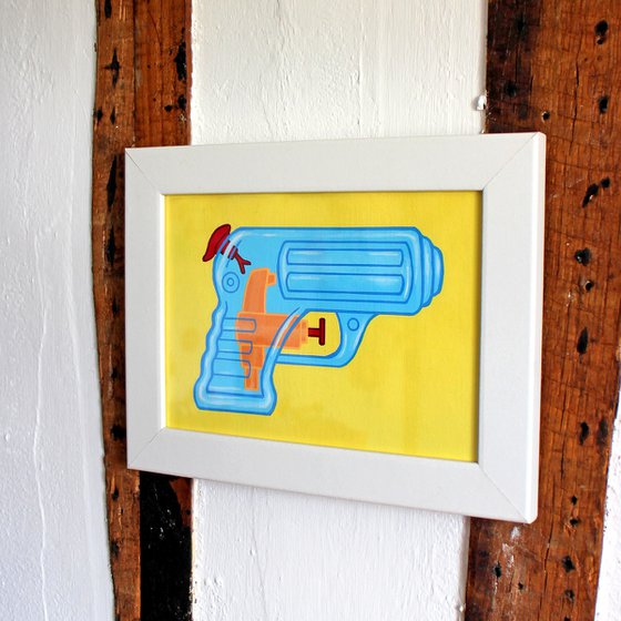 Water Pistol Pop Art Painting