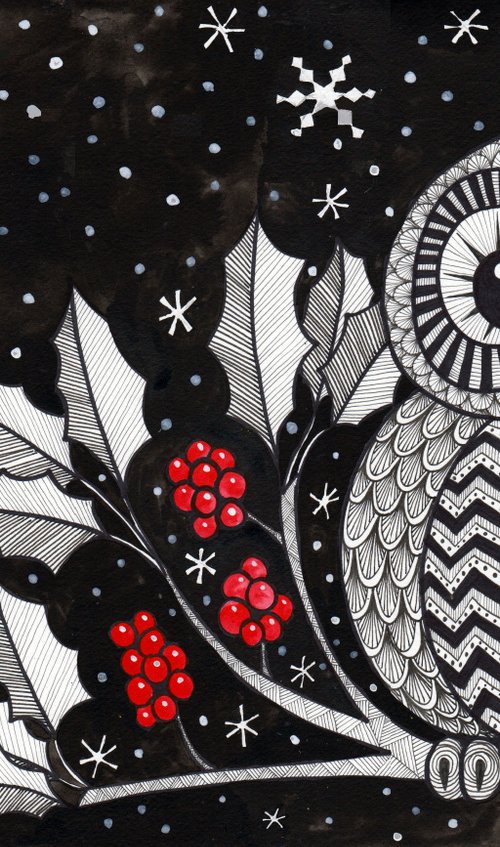 Christmas Owl by Terri Smith