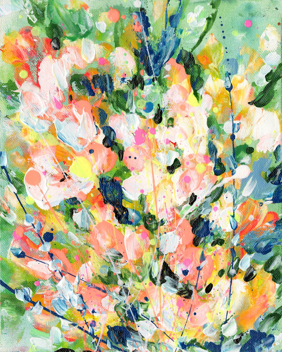 Floral Delight 5 - Floral Painting by Kathy Morton Stanion by Kathy Morton Stanion