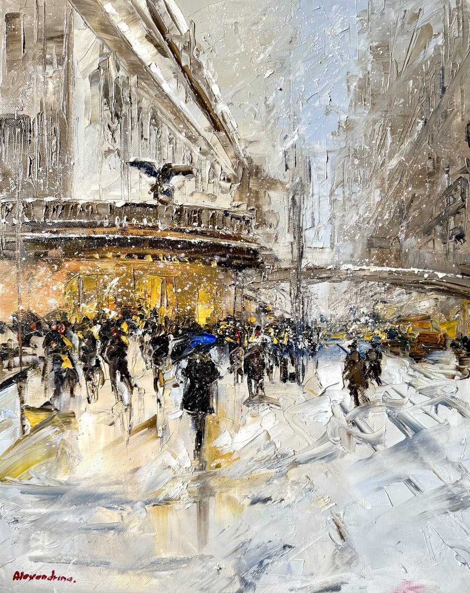 New York. Winter. By Irina Alexandrina, 16 X 20, Artwork For Sale On Artfinder