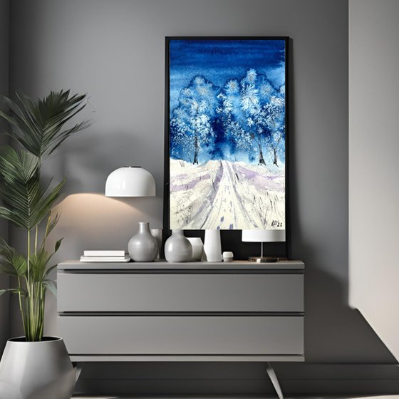 Frost in the forest