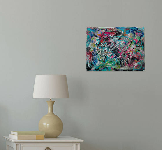 Storm 06822 - original acrylic abstract painting