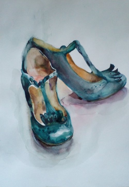 Vintage dancing shoes by Oxana Raduga