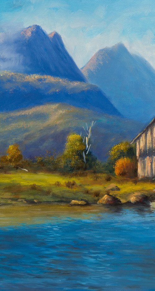 Morning Light on Cradle Mountain Tasmania by Christopher Vidal