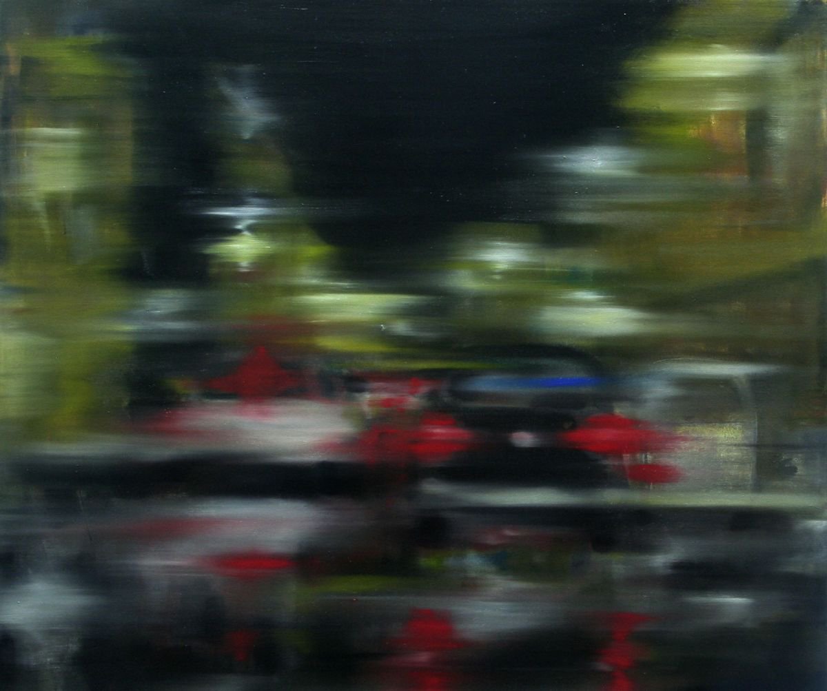 Impression: traffic and rain by Gennaro Santaniello