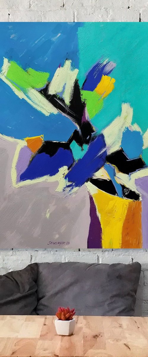 Abstract floral composition 4 by Evgen Semenyuk