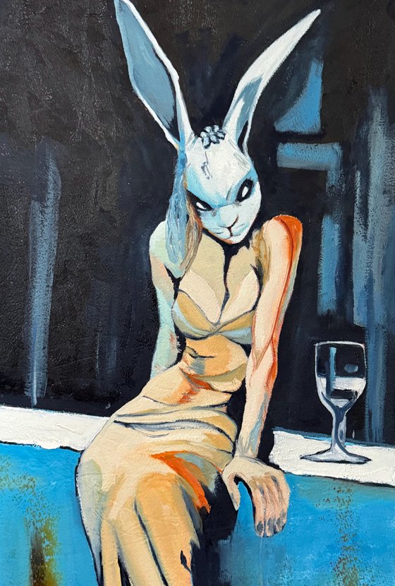 In Sauntered A Tall Rabbit