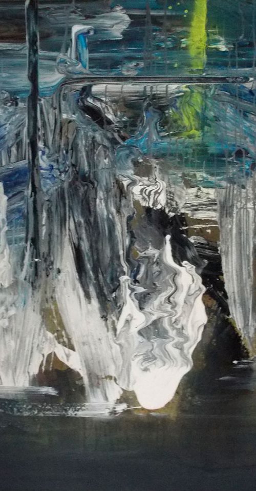 Seascape  in the evening by Christa Haack
