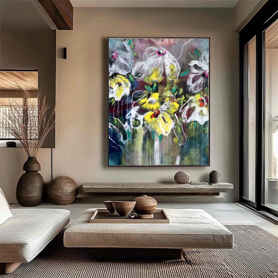 Floral Abstract - Bloom, I am here