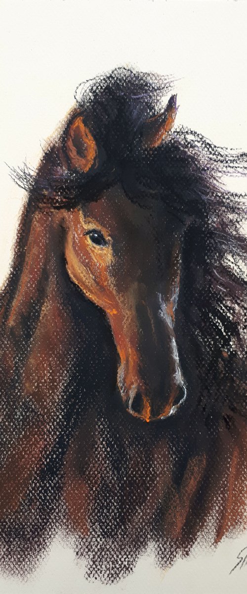 Horse I /  ORIGINAL PAINTING by Salana Art / Svetlana Samovarova