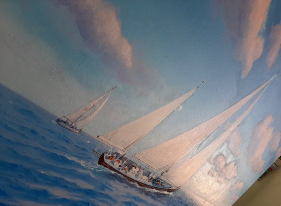 Seascape with Sailboats 27