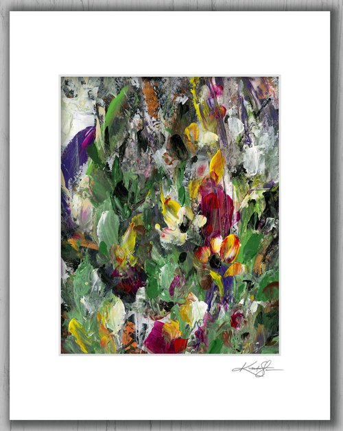 Floral Fall 31 - Floral Abstract Painting by Kathy Morton Stanion by Kathy Morton Stanion