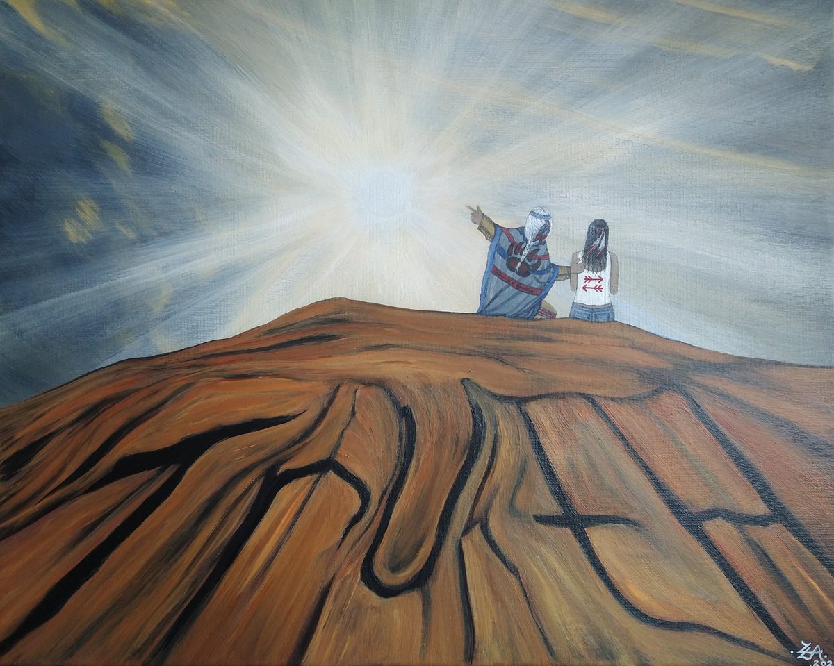 Portrait Acrylic Painting By Zoe Adams, 20 X 16", Breakthrough. Original Acrylic Painting By Zoe Adams, Original Artwork