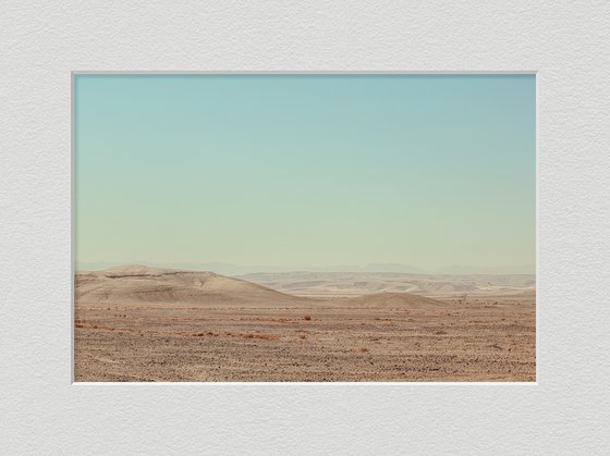 Desert against a clear sky
