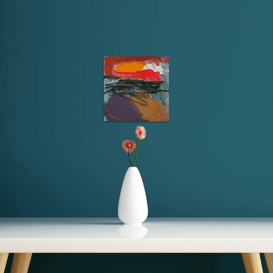 Abstract painting "Summer Moments 2021"