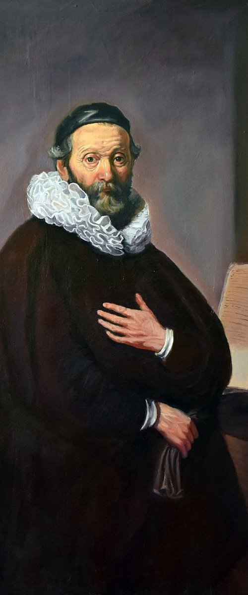 Work of study:Portrait des Predigers Johannes Wtenbogaert by Rembrandt van Rijn by Serghei Ghetiu