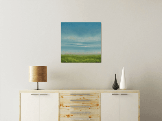 Summer Grass - Blue Sky Landscape