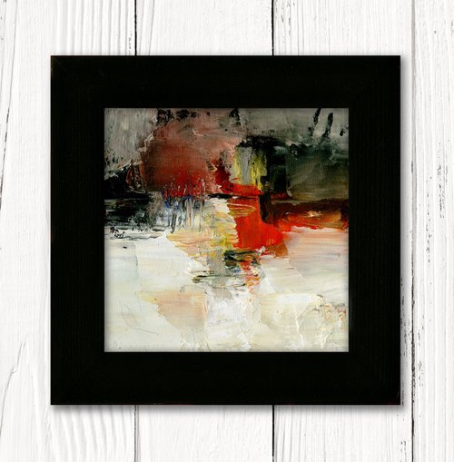 Oil Abstraction 155 - Framed Abstract Painting by Kathy Morton Stanion by Kathy Morton Stanion