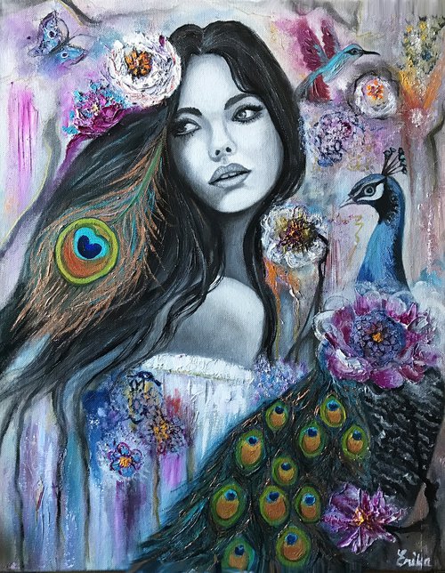 Peacock Dream by Erika Farkas