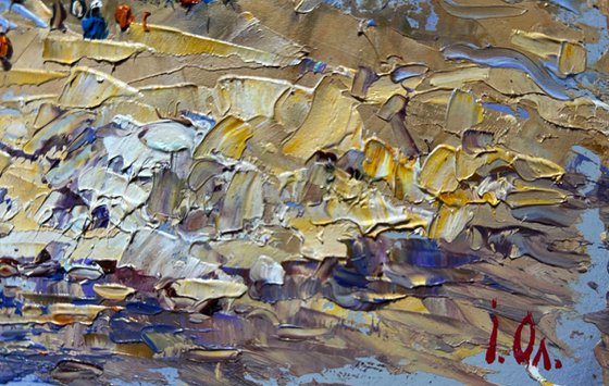 The bank of a mountain river