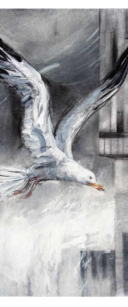 Gull, Beetham Tower by John Sharp