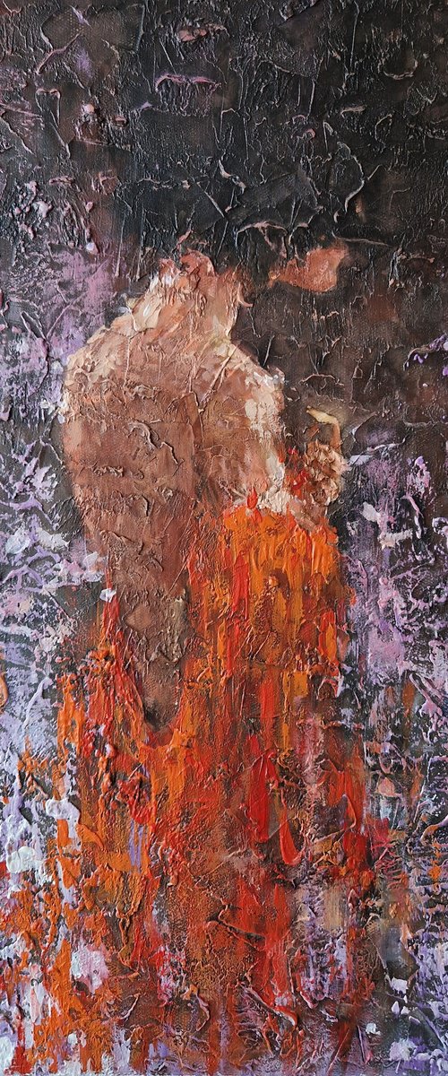 The lady in red. by CM