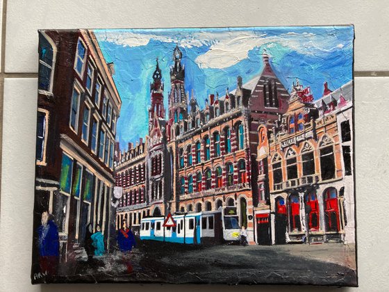 Gothic Buildings In Amsterdam