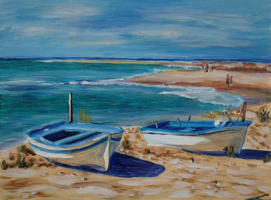 Boats at the beach