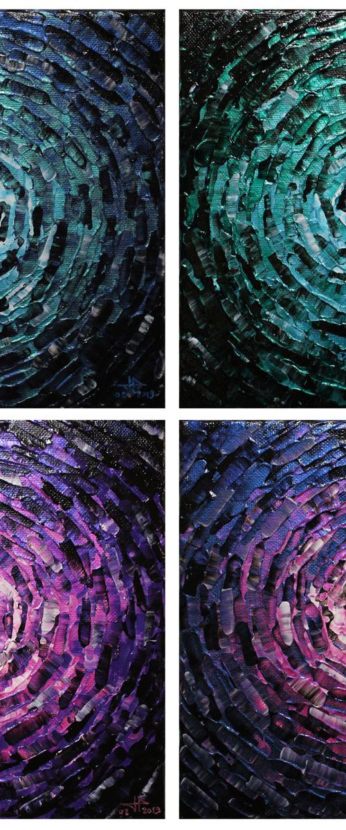 Small shine of iridescent colored glow / 2 by Jonathan Pradillon