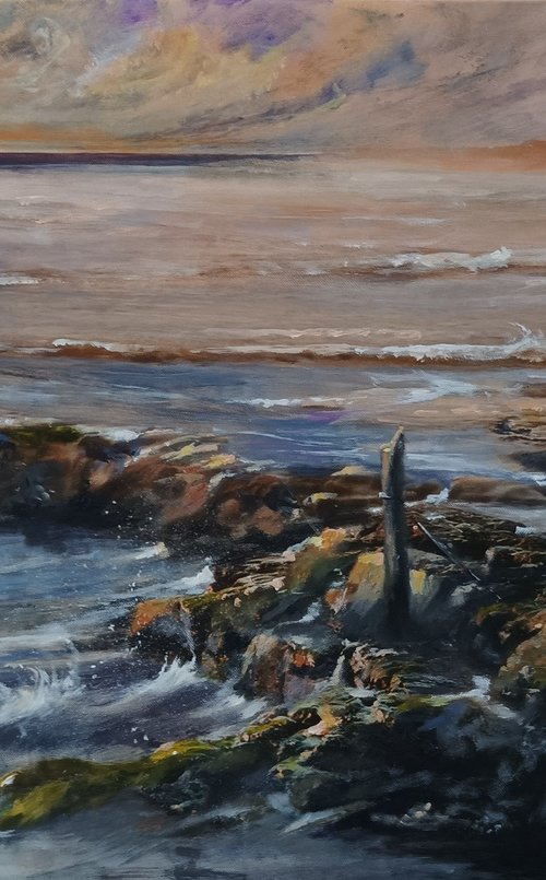 "Return of the tide Bamburgh" by Alan Harris