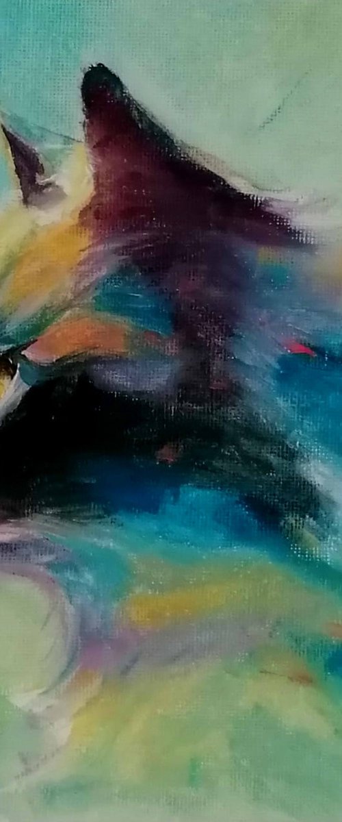 Portrait of a cat by Susana Z. Harris