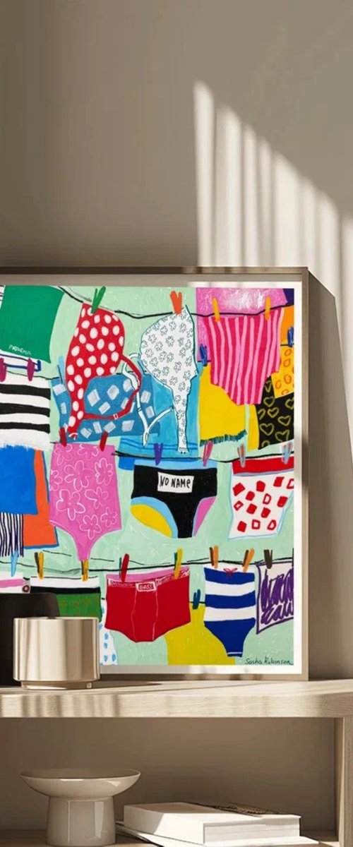 Colorful Underwear by Sasha Robinson