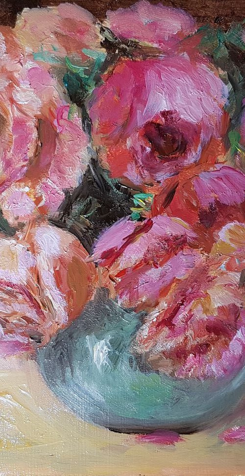 Still life with roses by Els Driesen