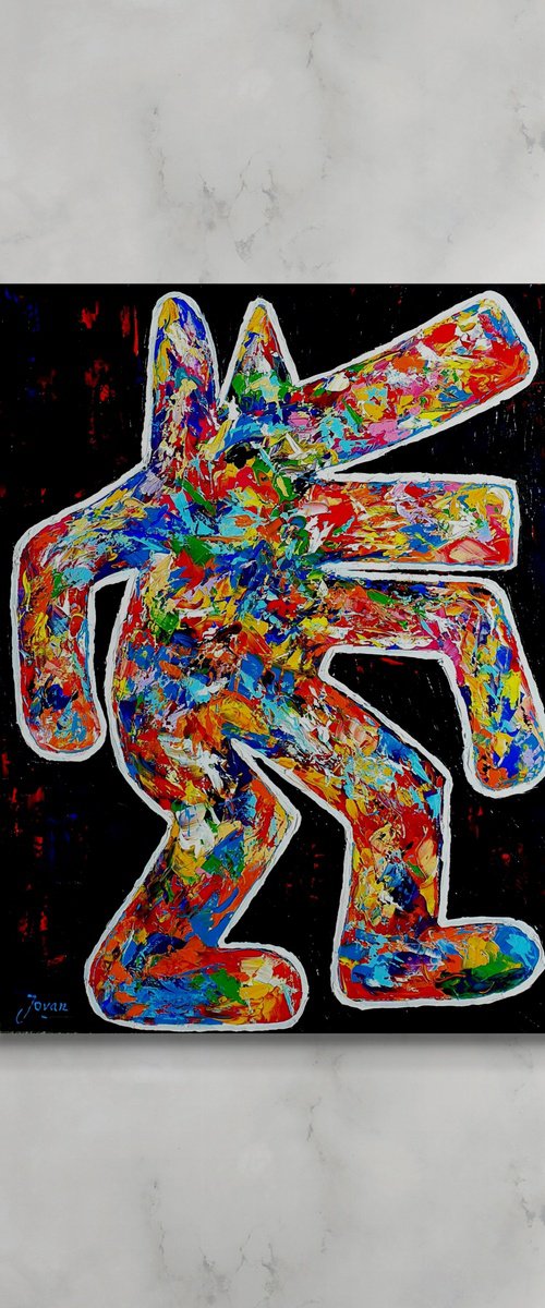 Pollock vs Haring by Jovan Srijemac