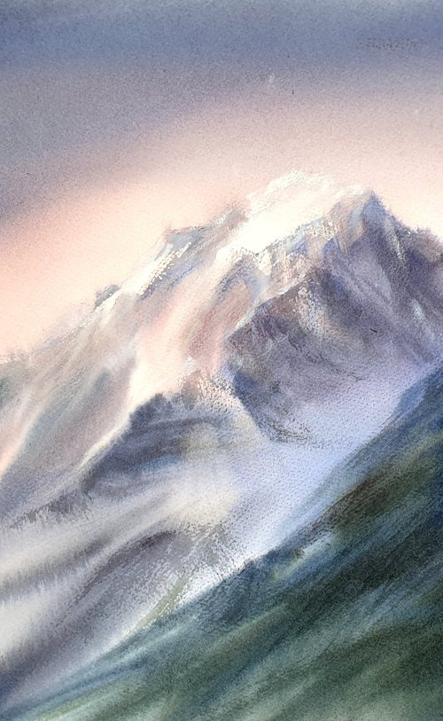 Sunrise in the mountains by Elena Genkin