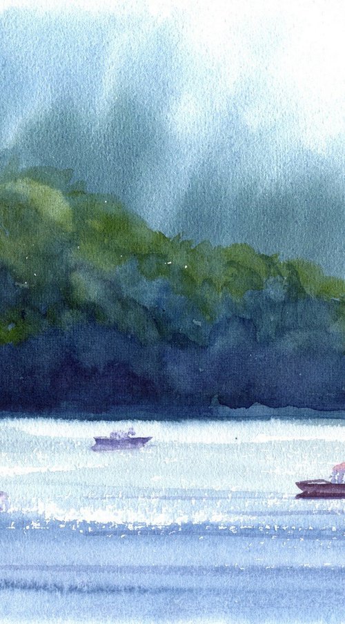 The Dandeli Boat Ride 2 by Asha Shenoy