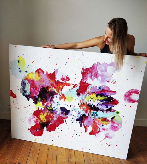 Butterfly Effect, XL Original Abstract Painting