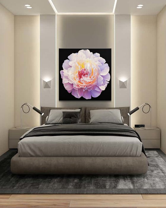 "Sunny peony", floral art