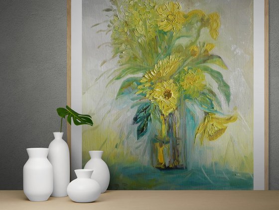 Spring Daffodils in a vase