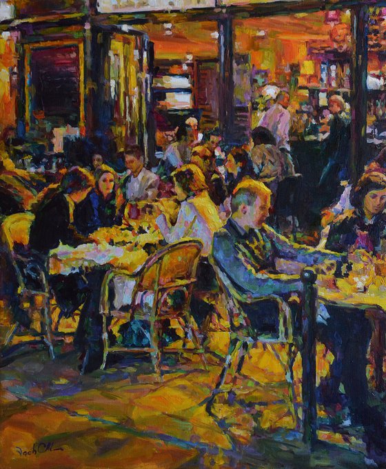 Evening at the Café