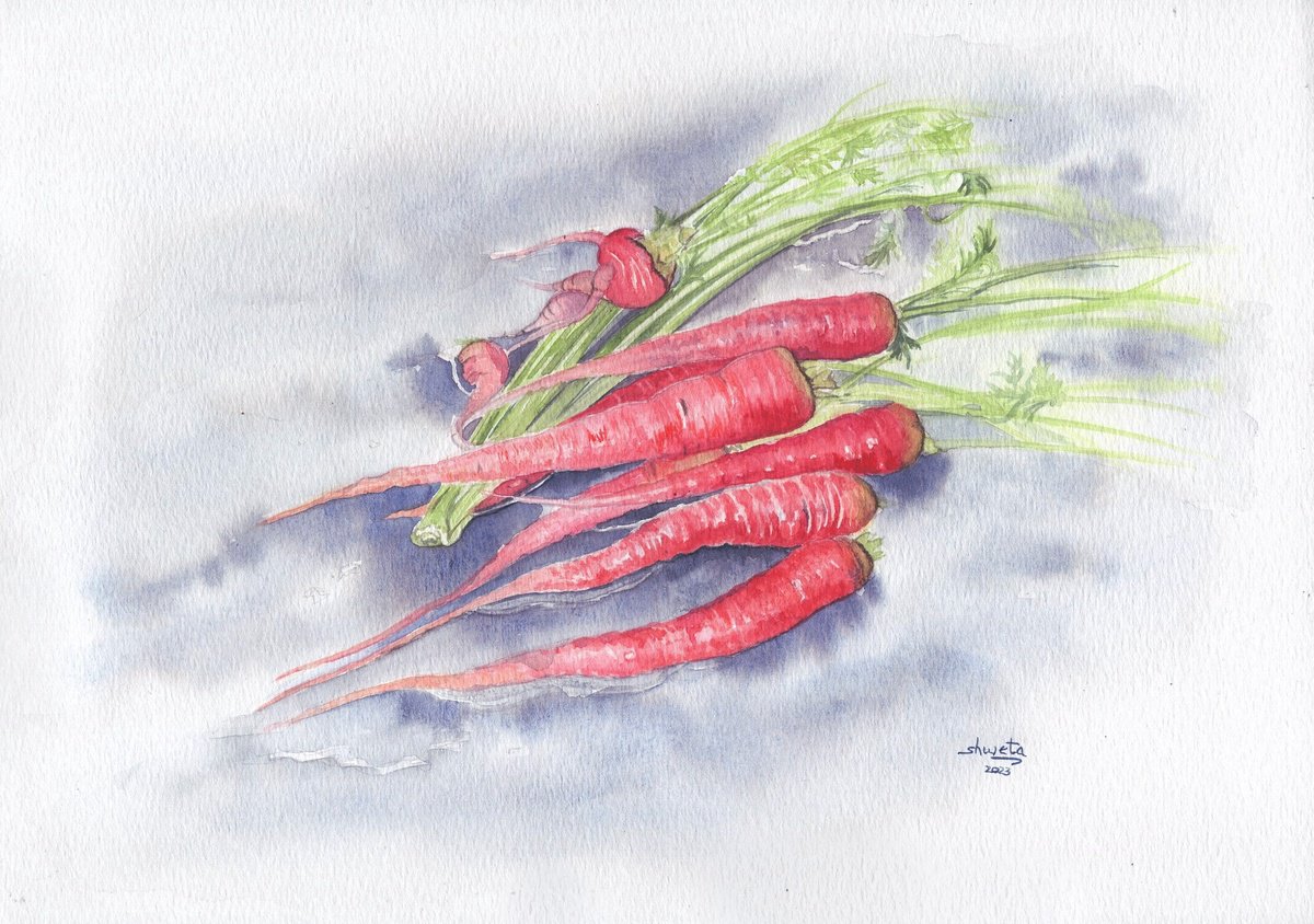 Red carrots by Shweta Mahajan